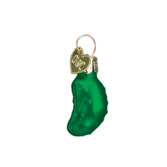 Old World Christmas Miniature Gurken Pickle Glass Ornament