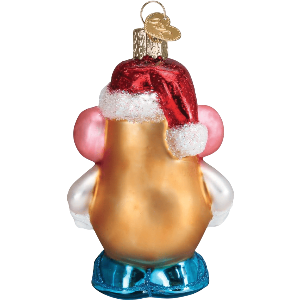 Old World Christmas Mr and Mrs Potato Head Glass Ornament Set