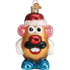 Old World Christmas Mr. Potato Head Glass Holiday Ornament