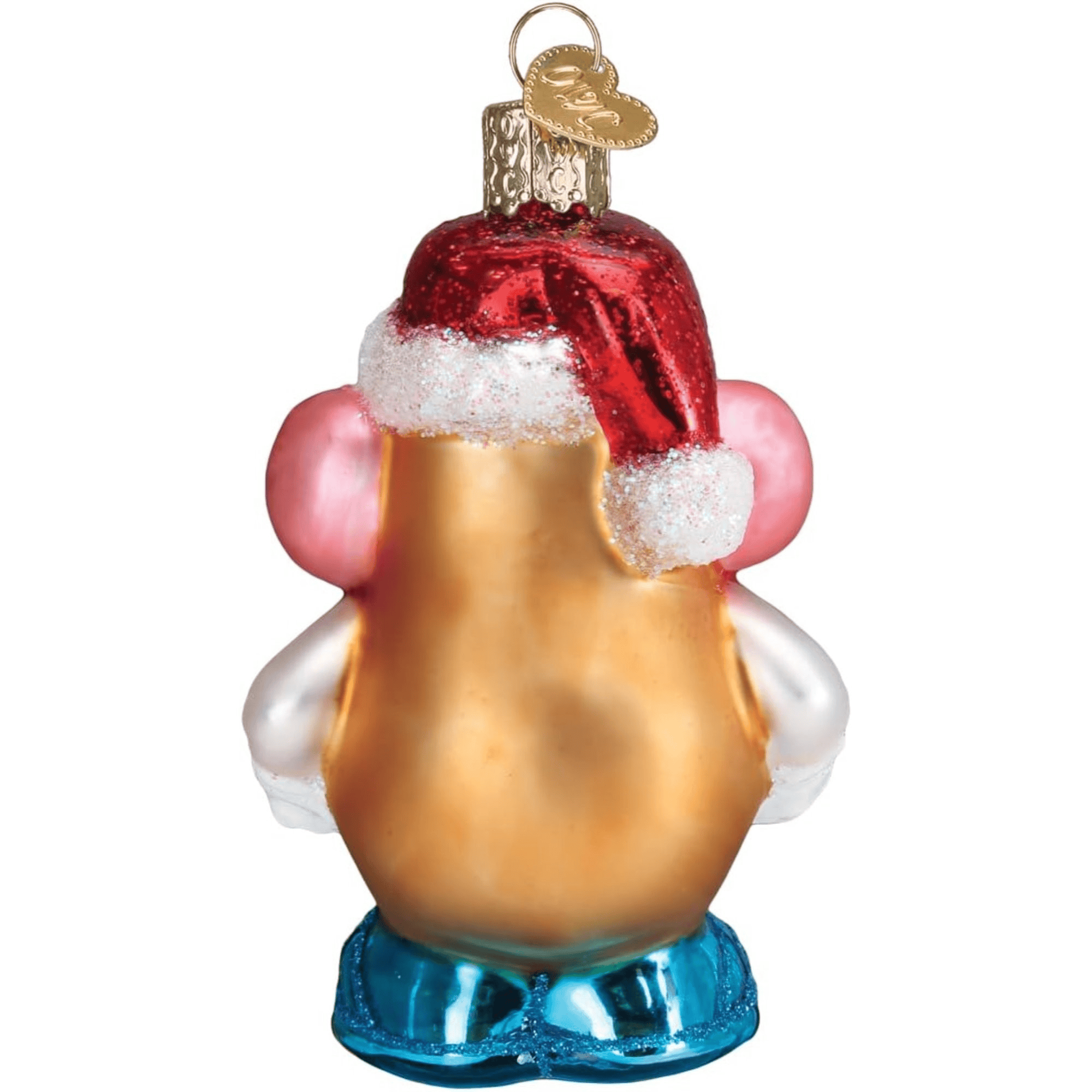 Old World Christmas Mr. Potato Head Glass Holiday Ornament