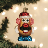 Old World Christmas Mr. Potato Head Glass Holiday Ornament