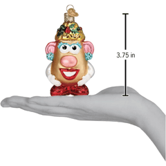 Old World Christmas Mrs. Potato Head Glass Holiday Ornament