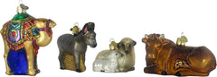 Old World Christmas Nativity Collection | 9pc Ornament Box Set