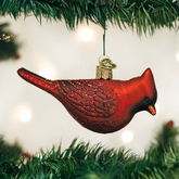 Old World Christmas Northern Red Cardinal Glass Holiday Ornament