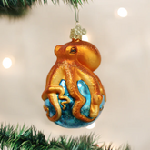 Old World Christmas Octopus Glass Holiday Ornament