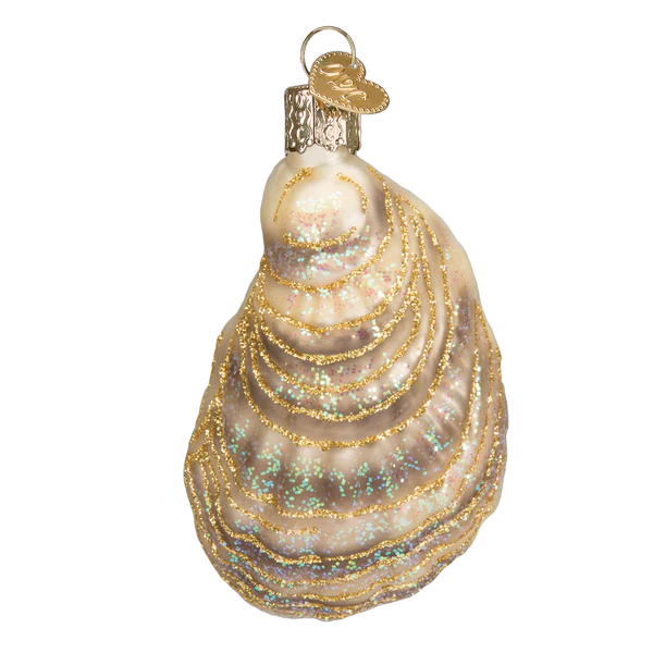 Old World Christmas Oyster with Pearl Glass Holiday Ornament