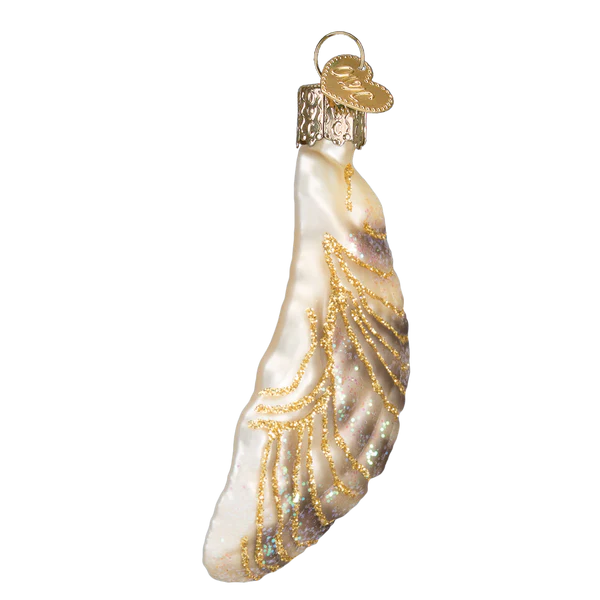 Old World Christmas Oyster with Pearl Glass Holiday Ornament