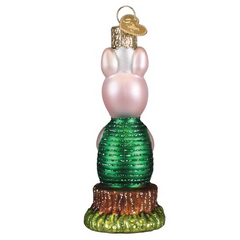 Old World Christmas Piglet Glass Holiday Ornament