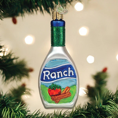 Old World Christmas Ranch Dressing Glass Holiday Ornament