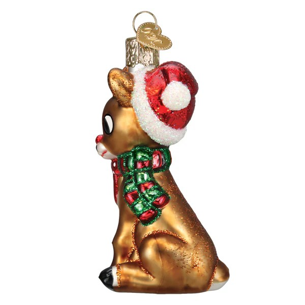 Old World Christmas Rudolph and Clarice Glass Ornament (with OWC Box)