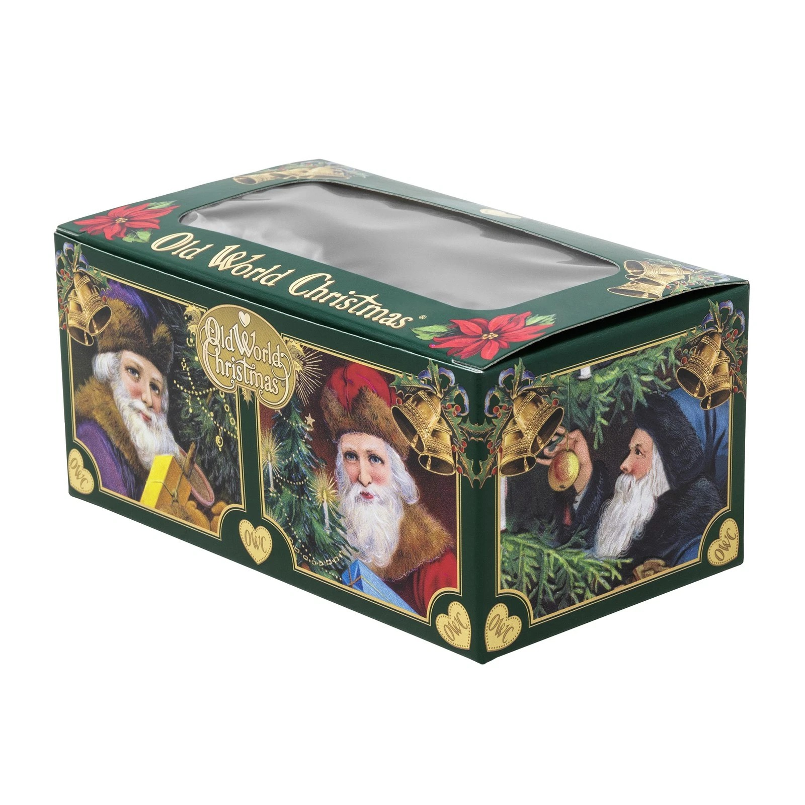 Old World Christmas Stack of Books Glass Ornament (with OWC Box)