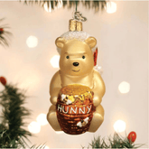 Old World Christmas Winnie The Pooh Glass Holiday Ornament