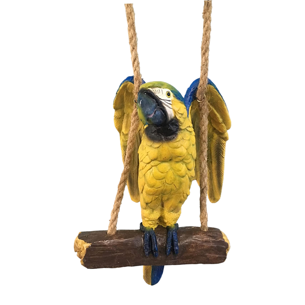 Parrot Garden Figurine Hanging Decor