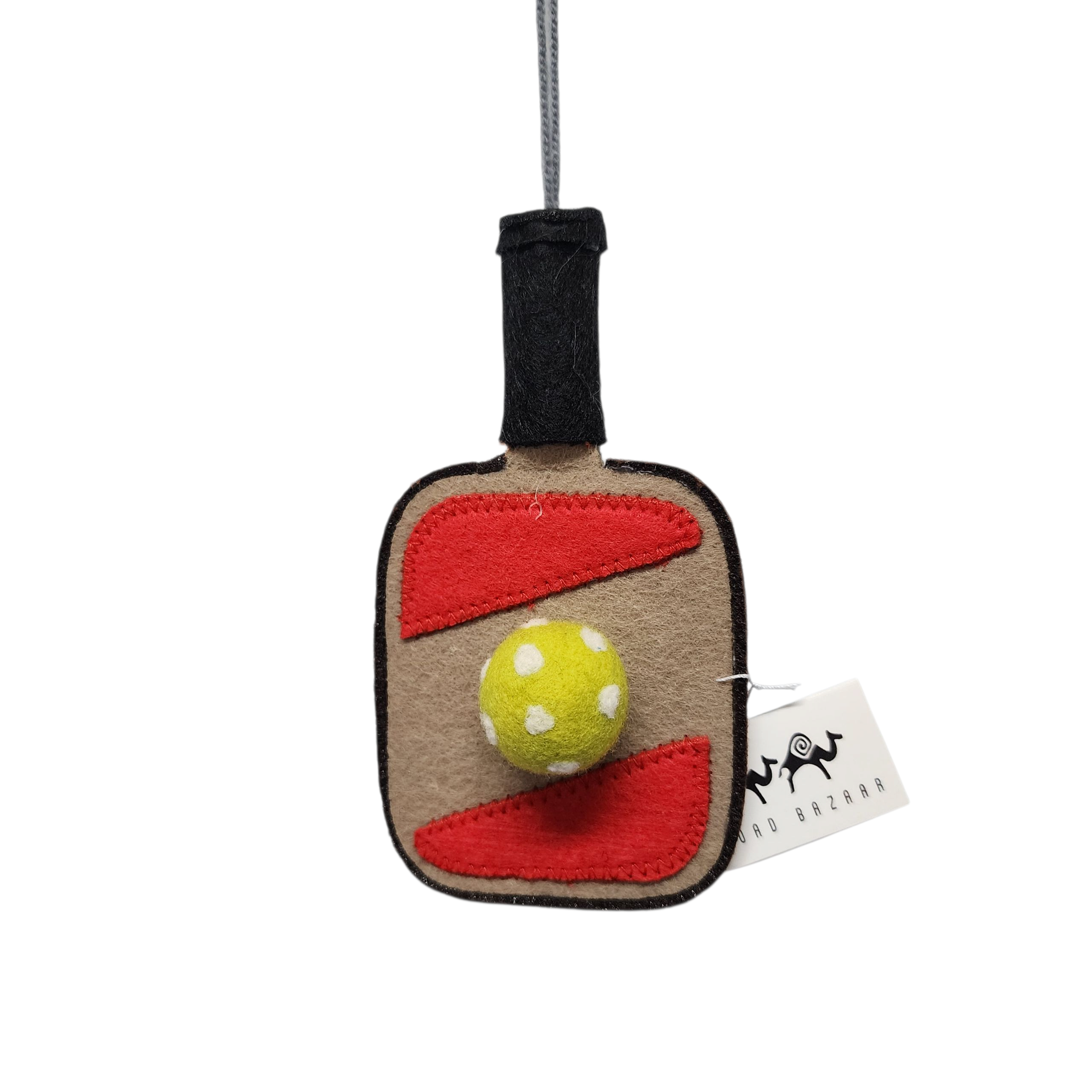 Pickleball Ornament | Handcrafted Felt Hanging Decor