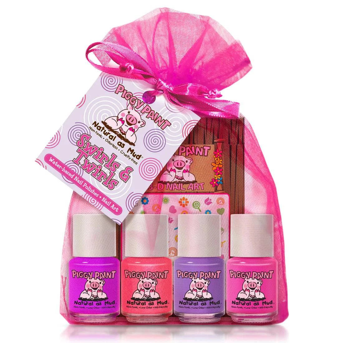 Piggy Paint Nail Polish Gift Set Swirls and Twirls