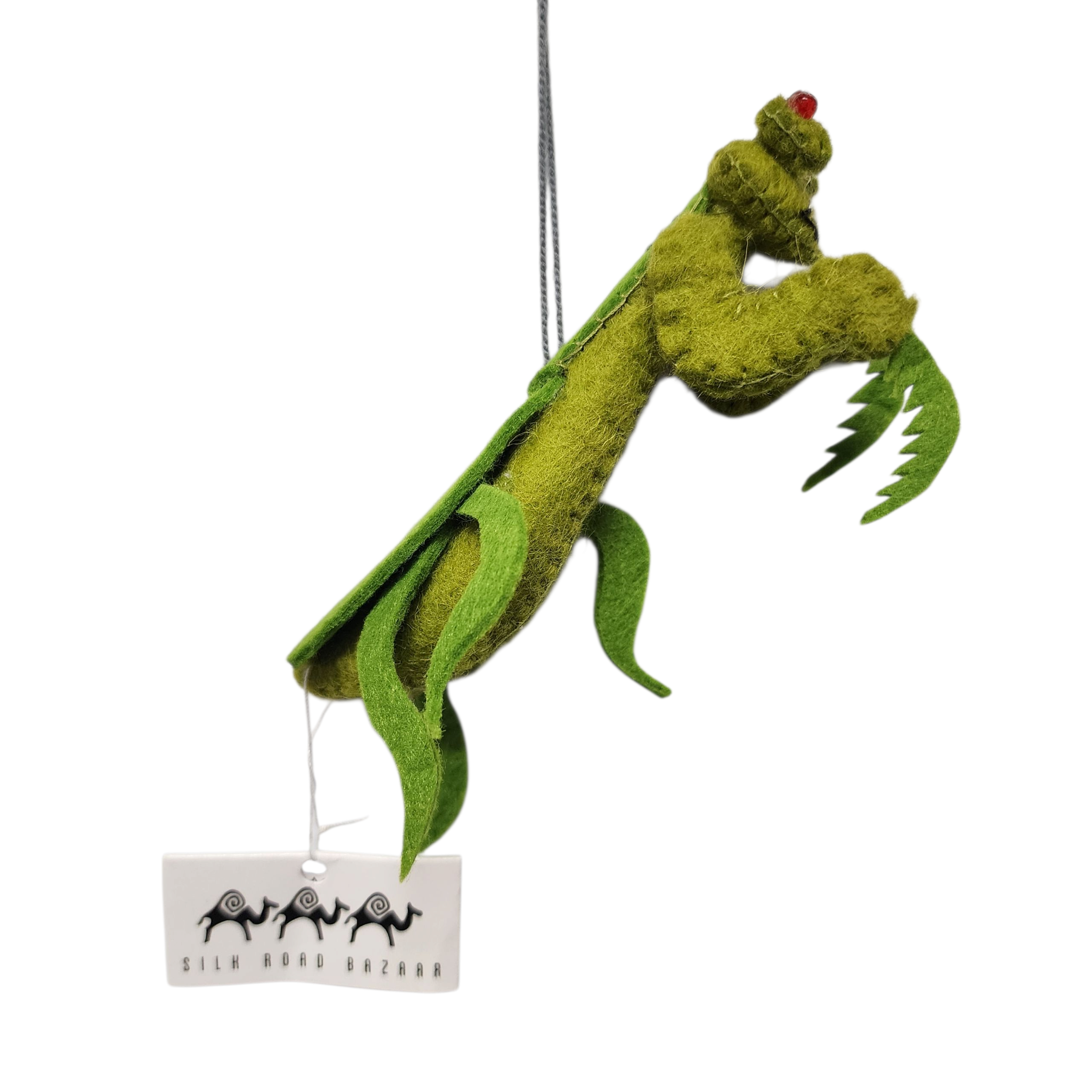 Praying Mantis Ornament | Handcrafted Felt Hanging Decor