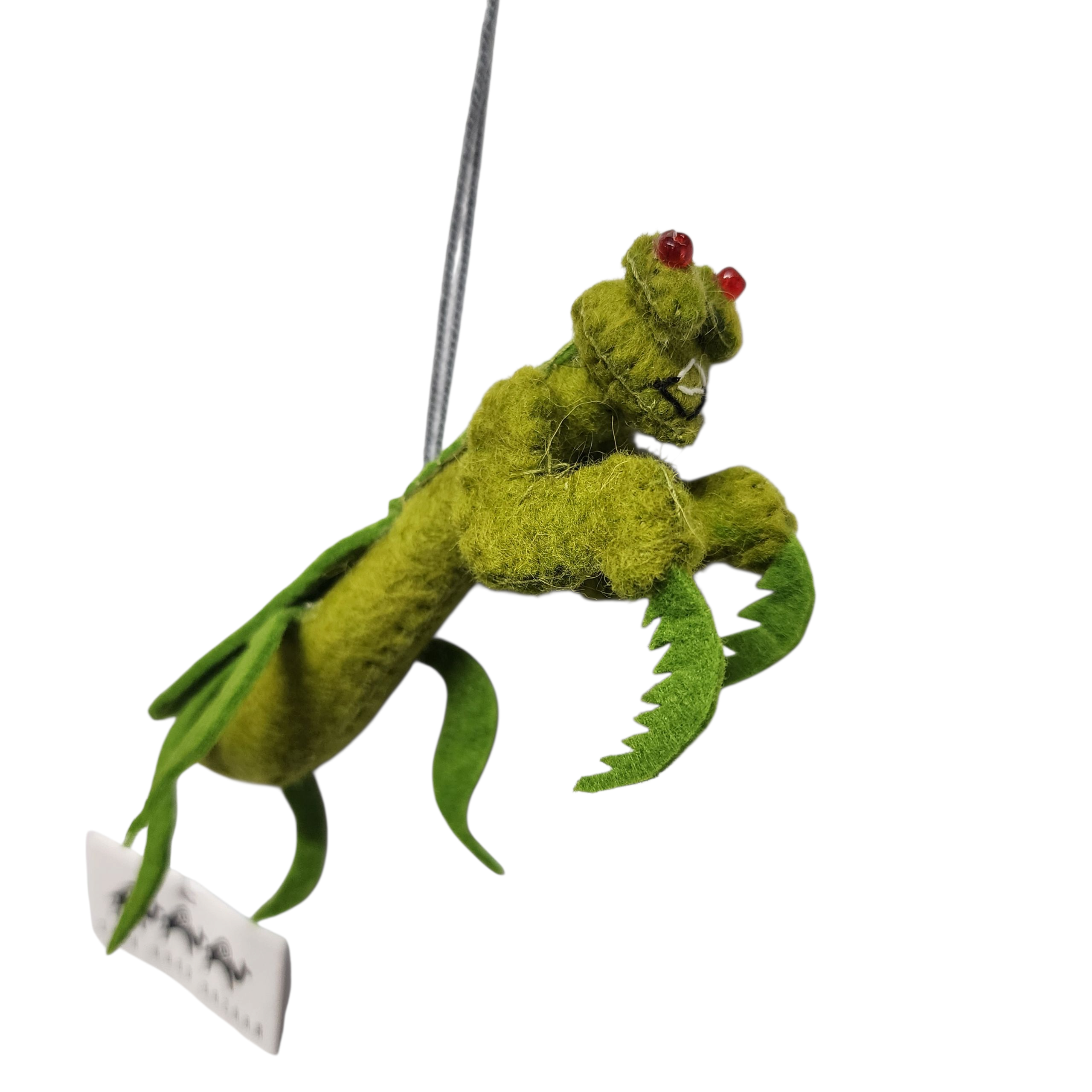 Praying Mantis Ornament | Handcrafted Felt Hanging Decor