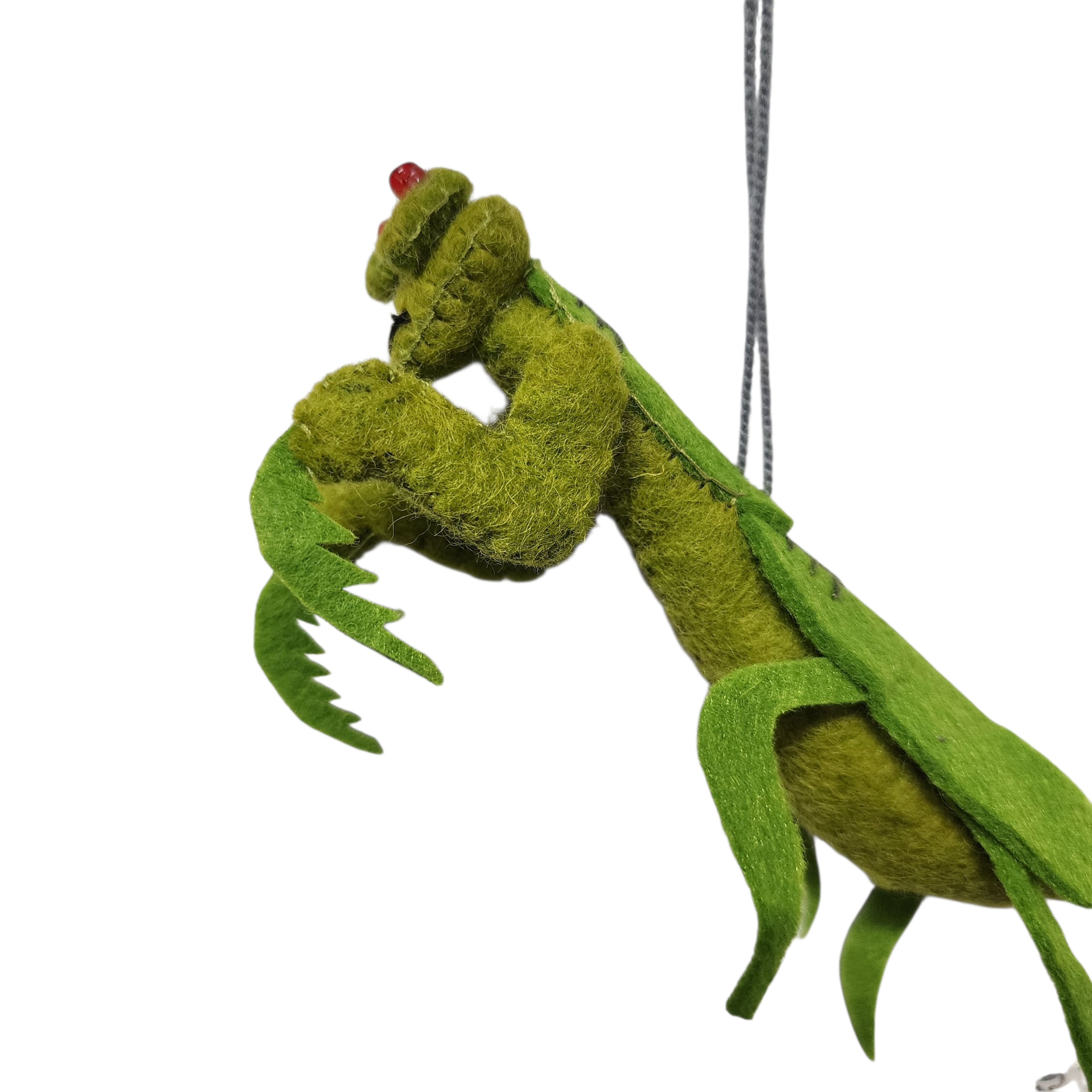 Praying Mantis Ornament | Handcrafted Felt Hanging Decor