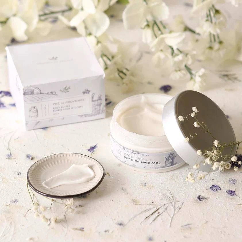 Pre De Provence Milk Body Butter, Soap, and Dish Gift Box