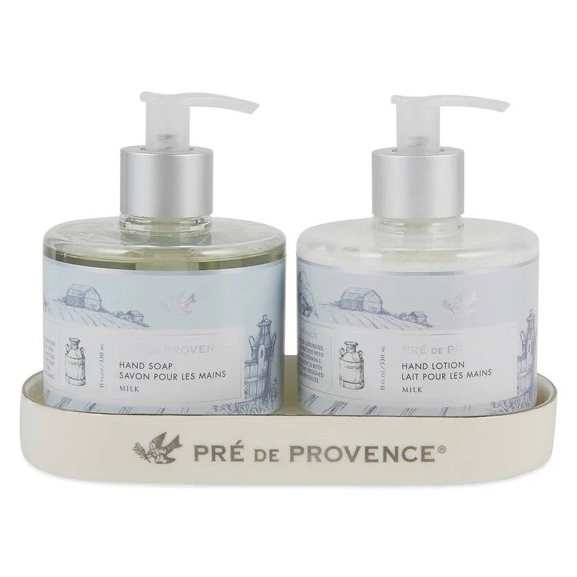 Pre De Provence Milk Hand Soap, Lotion, and Caddy Gift Set