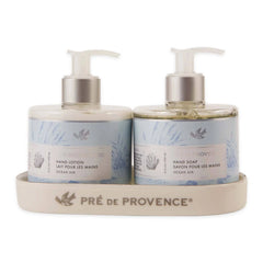 Pre De Provence Ocean Air Hand Soap, Lotion, and Caddy Gift Set