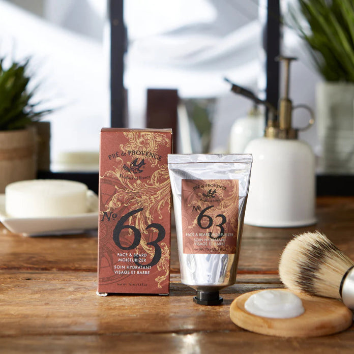 Pre De Provence No.63 Beard Cream, Hair & Body Wash, Lotion Gift Box