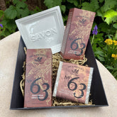 Pre De Provence No.63 Shave Cream, Balm, Cube Soap, & Dish Gift Box