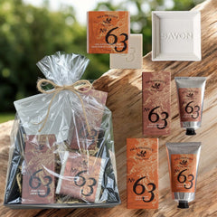 Pre De Provence No.63 Shave Cream, Balm, Cube Soap, & Dish Gift Box