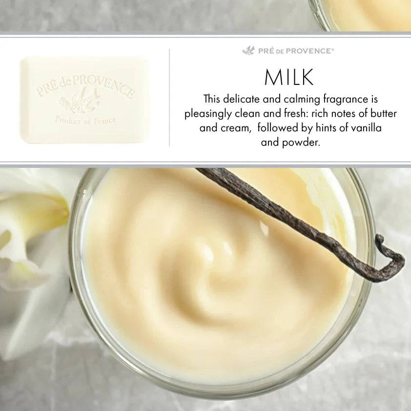 Pre De Provence Soap MILK 3 Pack (250 Gram Ea.) Quad-milled