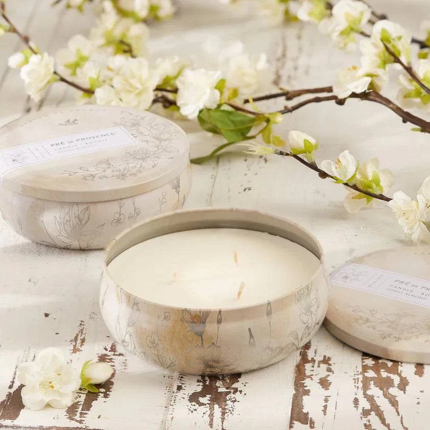 Pre De Provence Three Wick Candle Honey Almond 10.5 oz