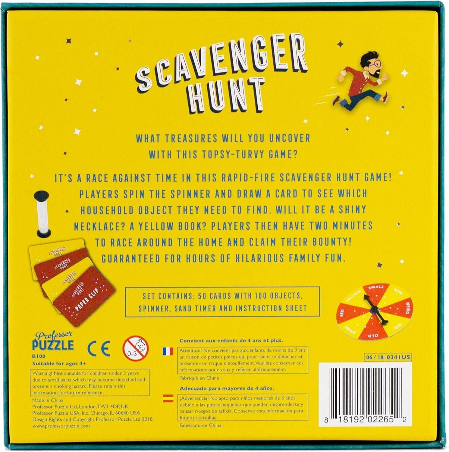 Professor Puzzle Scavenger Hunt Family Game, 2+ Players