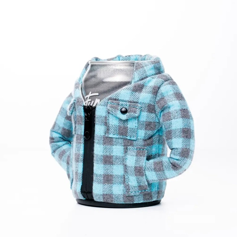 Puffin Lumberjack Flannel Insulated Can Cooler