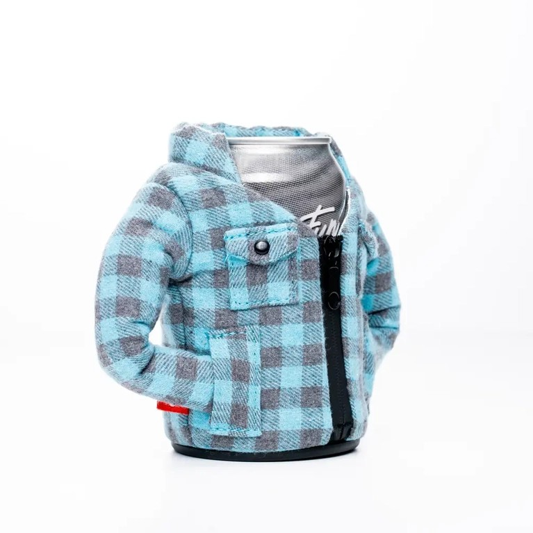 Puffin Lumberjack Flannel Insulated Can Cooler