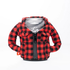 Puffin Lumberjack Flannel Insulated Can Cooler