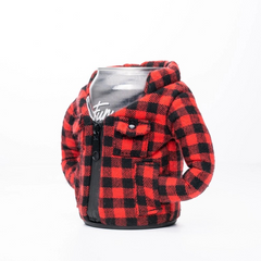 Puffin Lumberjack Flannel Insulated Can Cooler