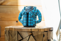 Puffin Lumberjack Flannel Insulated Can Cooler