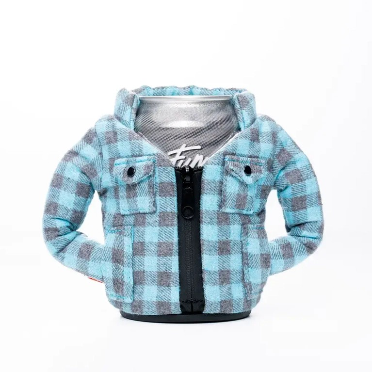 Puffin Lumberjack Flannel Insulated Can Cooler