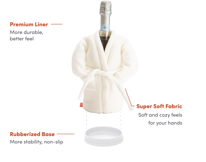 Puffin - The Resort Robe - Insulated Wine Cooler | Champagne Bottle Insulator