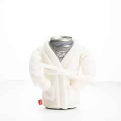 Puffin - The Spa Robe - Insulated 12 oz Can Cooler I Beer Bottle & Soda Can Insulator, Keep Drinks and Beverages Cold - Sandy White