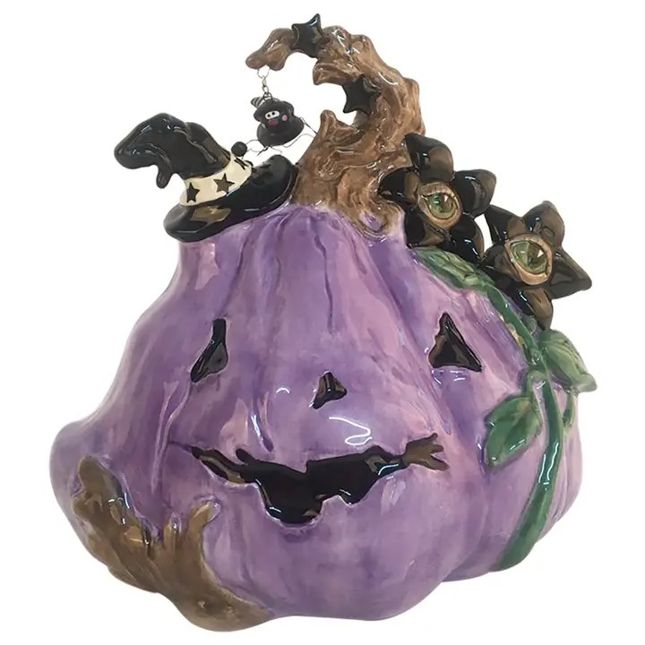 Purple Pumpkin Decor