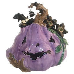 Purple Pumpkin Decor