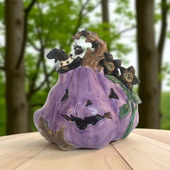 Purple Pumpkin Decor