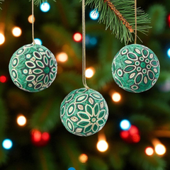 Quilled Ornaments | Evergreen Set of 3