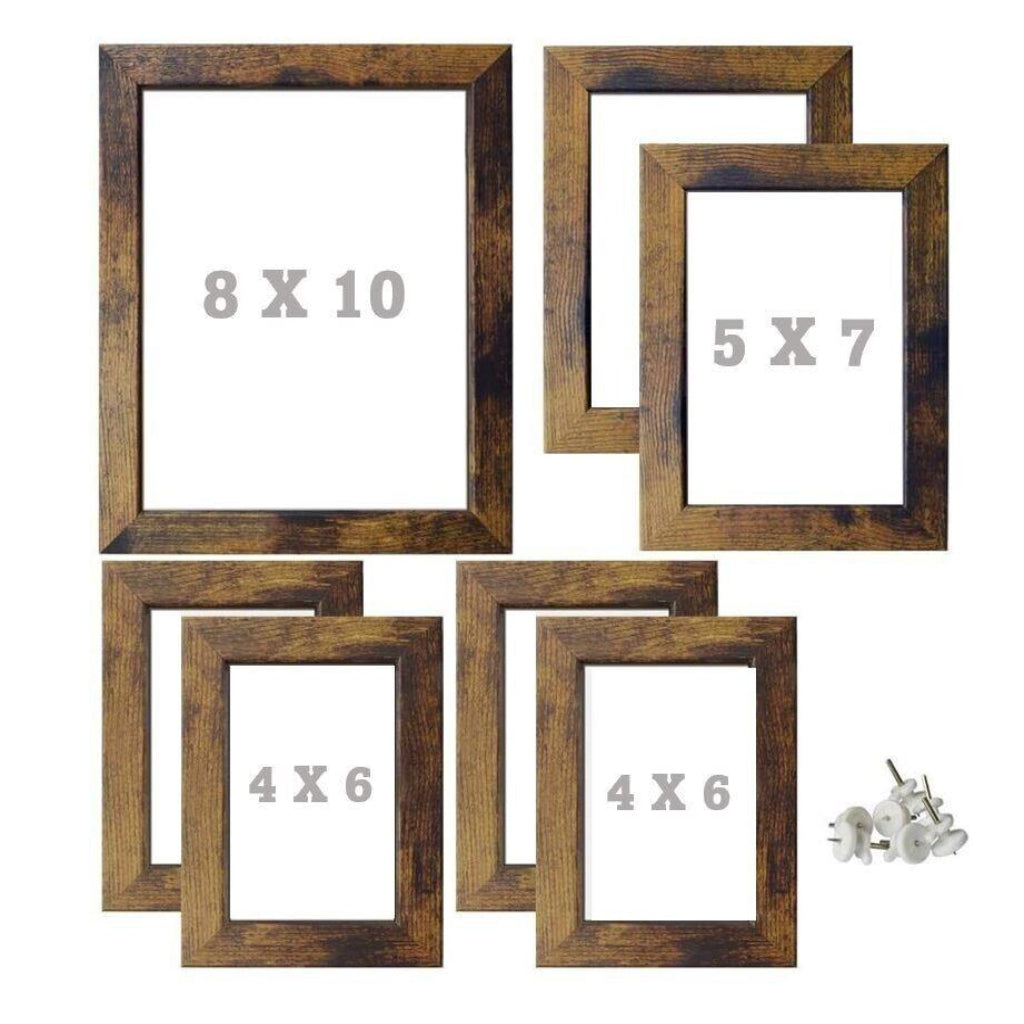 Rustic Farmhouse Gallery Wall Frame Set (7-Pack)