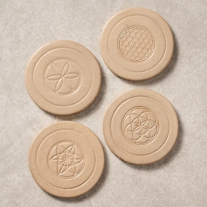 Sacred Geometry Ceramic Coasters