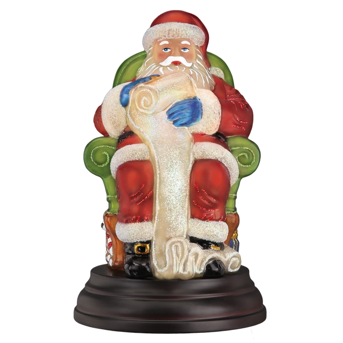 Santa Checking His List Christmas Light