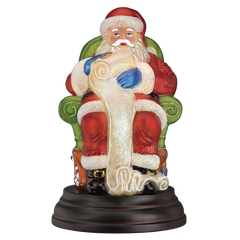 Santa Checking His List Christmas Light