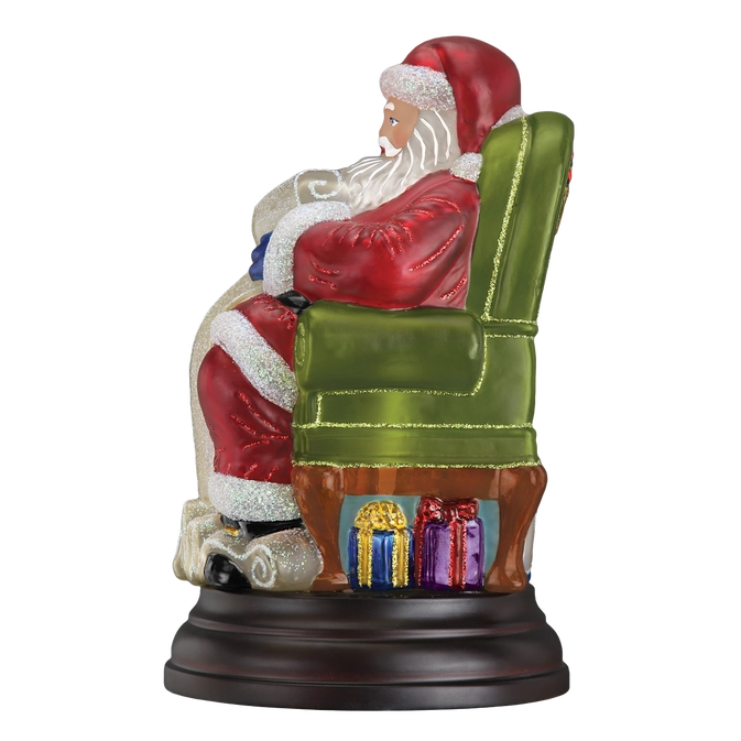 Santa Checking His List Christmas Light