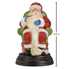 Santa Checking His List Christmas Light