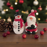 Santa and Snowman Salt and Pepper Shaker Set